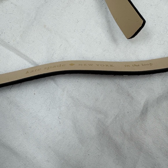 Kate Spade New York In the Loop Polka Dot Bow Belt Calf Hair Leather L - Picture 8 of 8